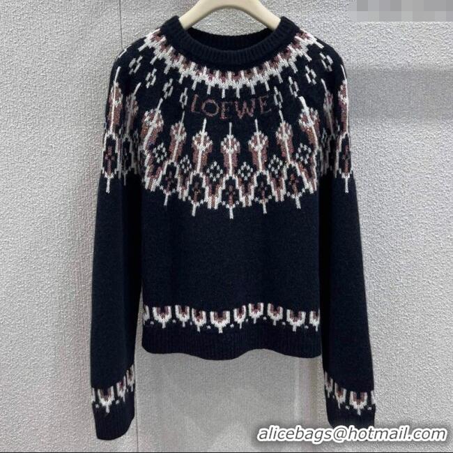 Best Product Loewe Wool Sweater LW122702 Black 2025