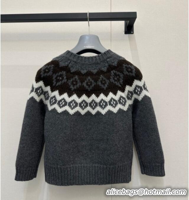 ​Famous Brand Prada Wool Cashmere Blend Cardigan PR122702 Grey 2025