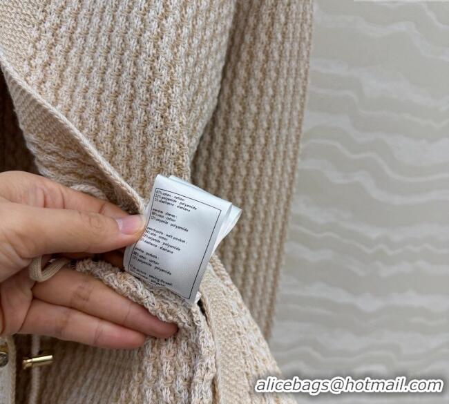 Best Quality Chanel Knit Cardigan CH122701 Beige 2025