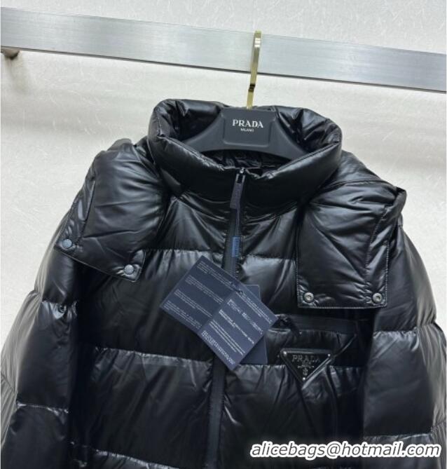 Big Discount Prada Down Jacket PR122704 Black 2025