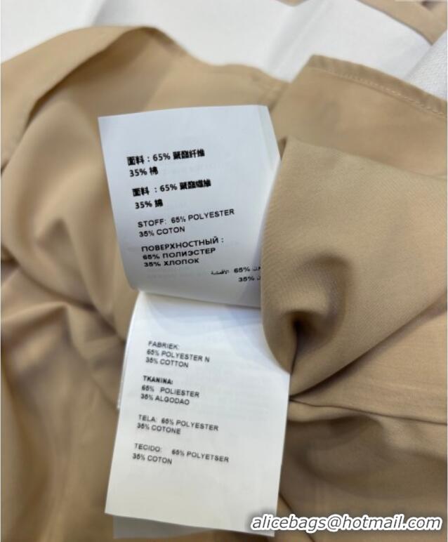 ​Famous Brand Prada Short Jacket and Skirt Set PR122703 Beige 2025