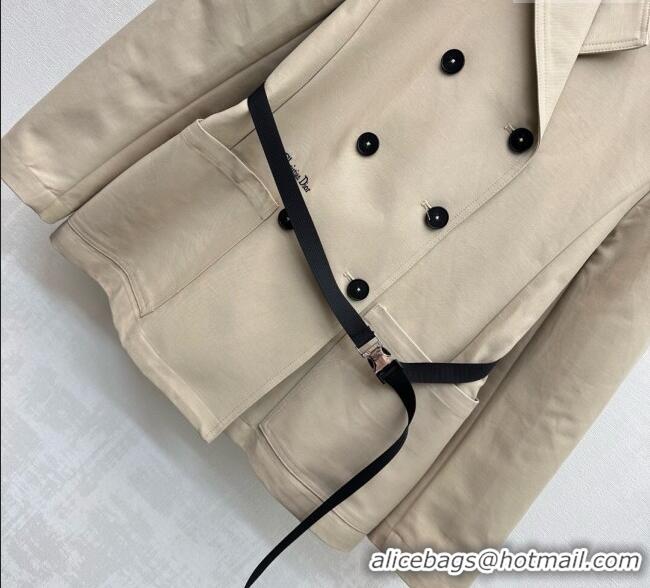 Top Quality Dior Cotton Coat DR122712 Beige 2025