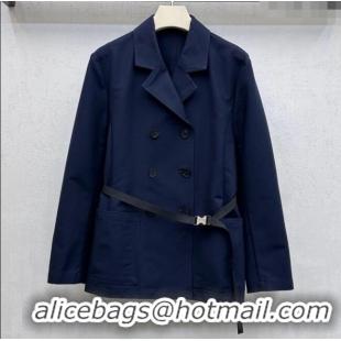 Super Quality Dior Cotton Coat DR122712 Blue 2025