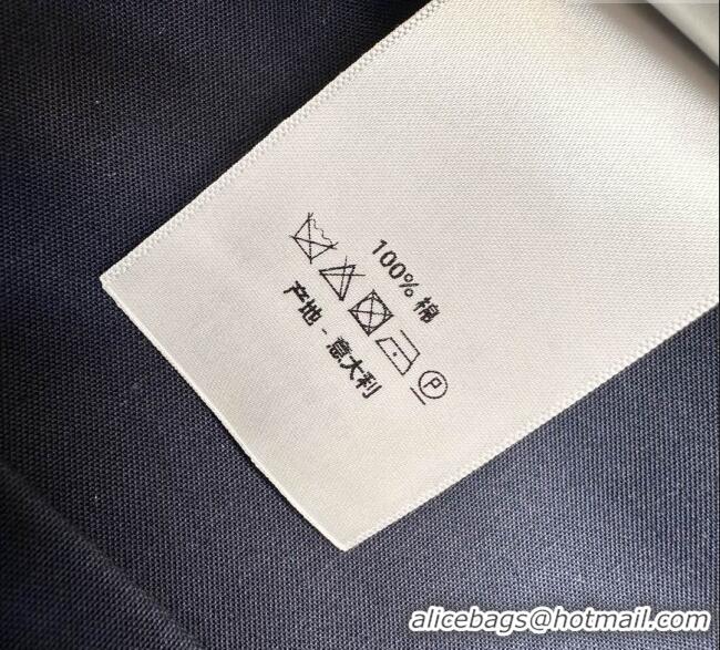 Super Quality Dior Cotton Coat DR122712 Blue 2025