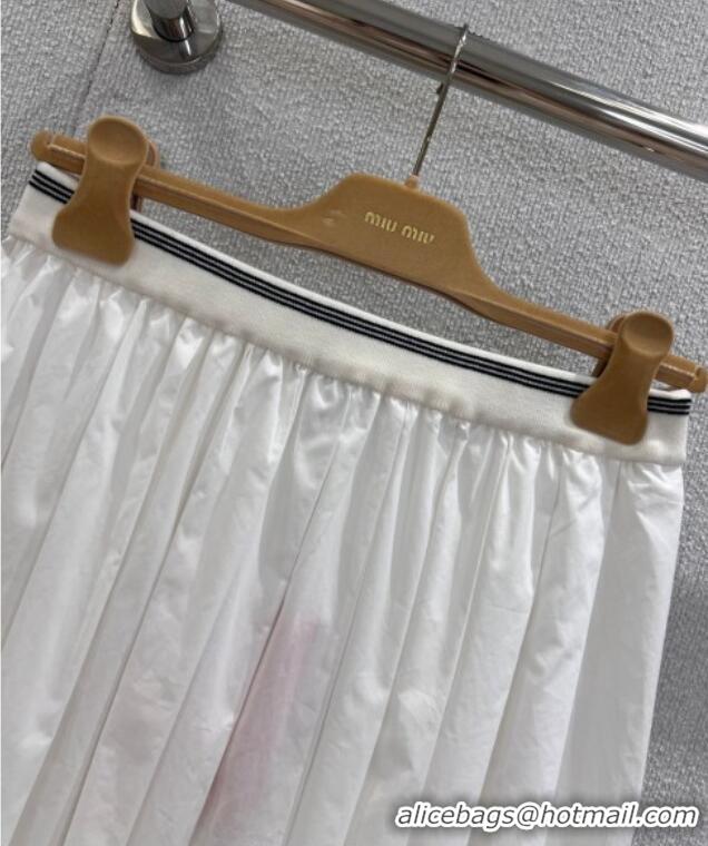 ​Best Design Miu Miu Cotton Skirt MM122702 White 2025