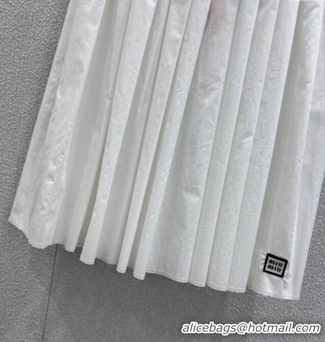 ​Best Design Miu Miu Cotton Skirt MM122702 White 2025