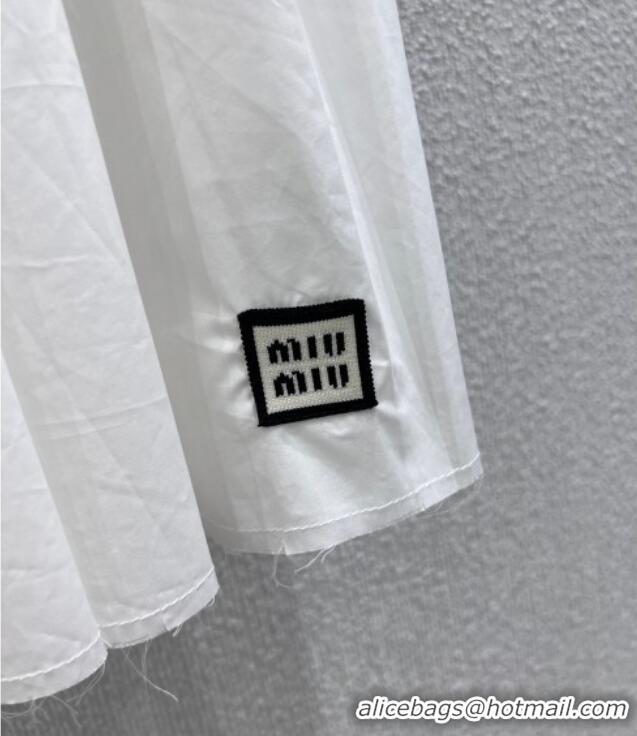 ​Best Design Miu Miu Cotton Skirt MM122702 White 2025
