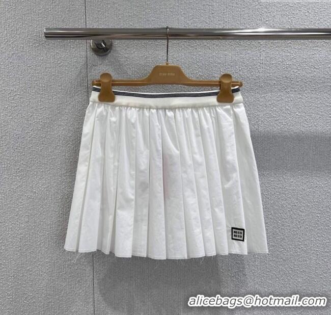 Good Product Miu Miu Mini Skirt MM122702 White 2025