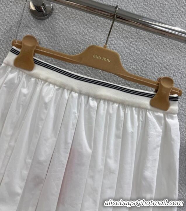 Good Product Miu Miu Mini Skirt MM122702 White 2025