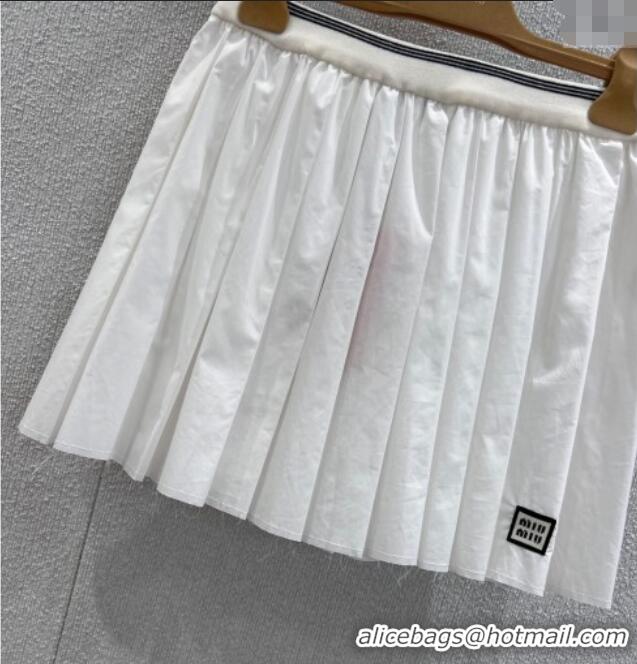 Good Product Miu Miu Mini Skirt MM122702 White 2025