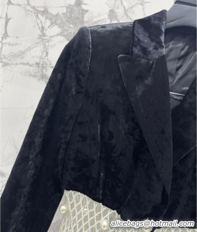 Traditional Specials Balmain Pearls Jacket BL122701 Black 2025
