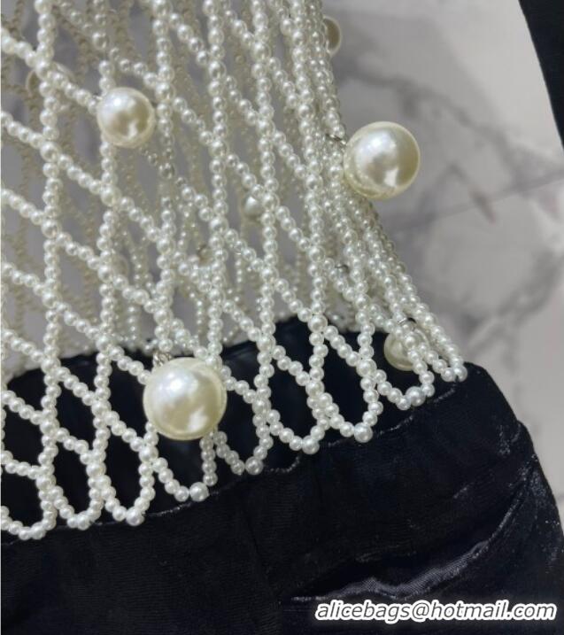 Traditional Specials Balmain Pearls Jacket BL122701 Black 2025