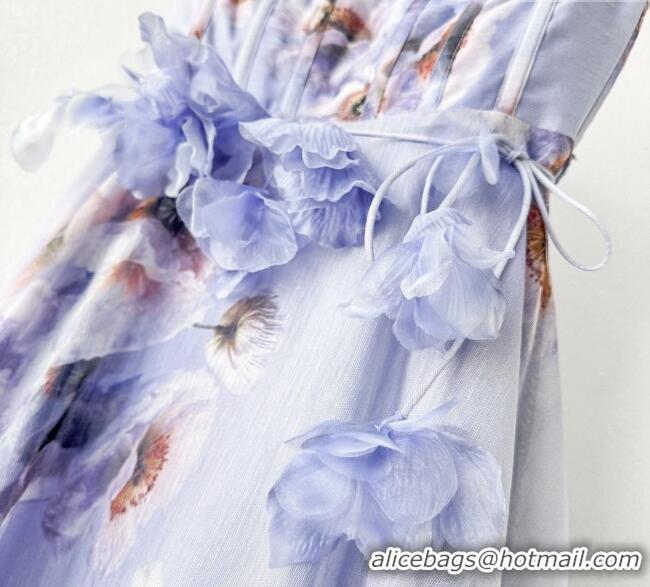 Reasonable Price Linen and Silk Dress 1227001 Purple 2025