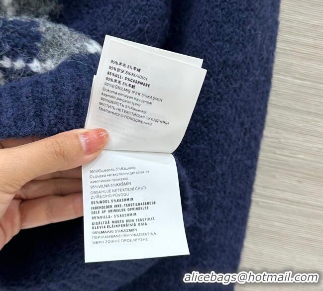 Affordable Price Prada Wool Cashmere Sweater PR122712 Blue 2025