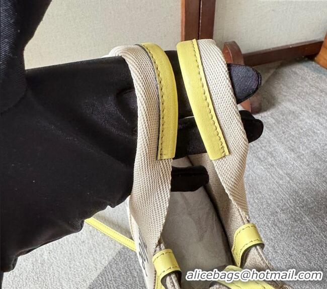 Buy Discount Chloe Woody Canvas Mini Tote Bag with Strap 6060 Yellow 2024