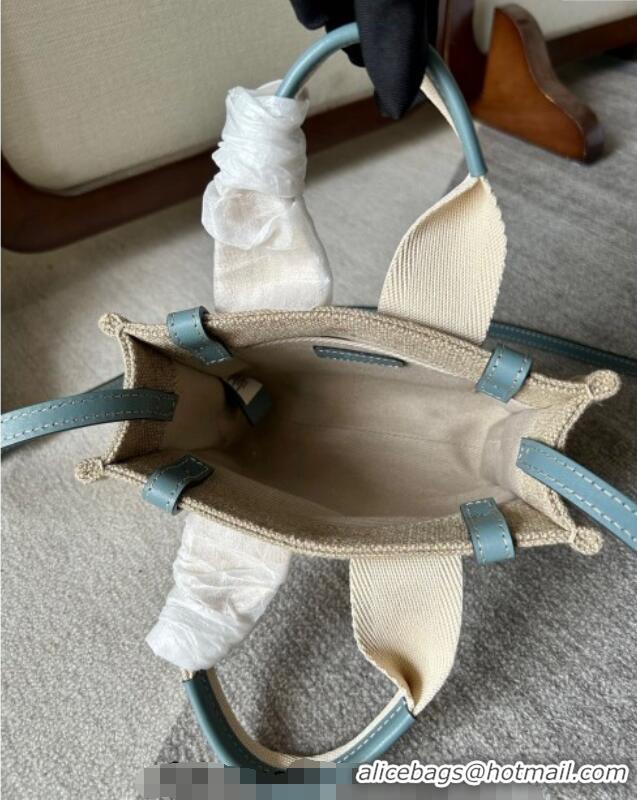 Promotional Chloe Woody Canvas Mini Tote Bag with Strap 6060 Light Blue 2024