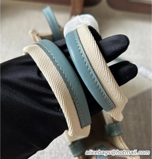 Promotional Chloe Woody Canvas Mini Tote Bag with Strap 6060 Light Blue 2024