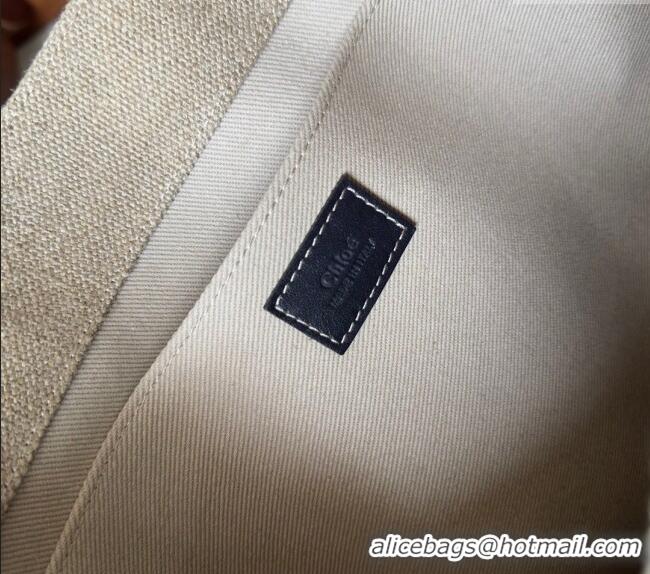 Pretty Style Chloe Woody Canvas Large Tote Bag 6064 Black 2024