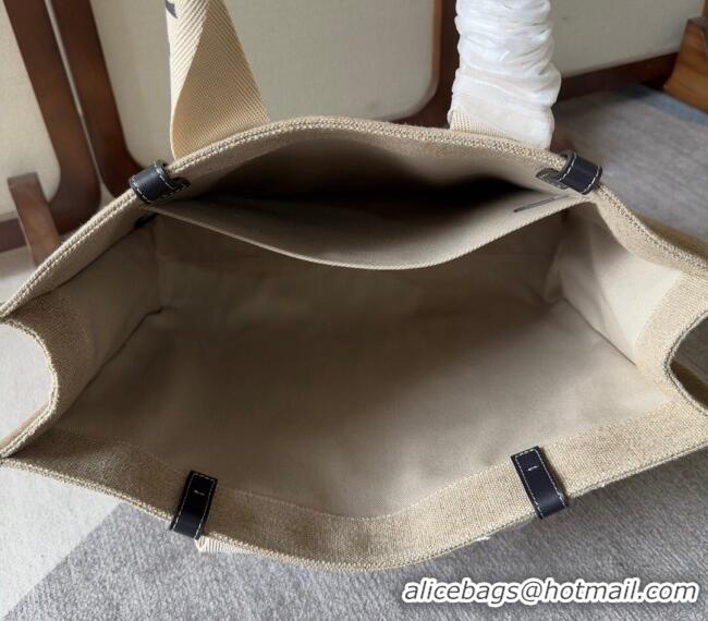 Pretty Style Chloe Woody Canvas Large Tote Bag 6064 Black 2024