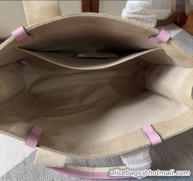 Big Discount Chloe Woody Canvas Large Tote Bag 6064 Purple 2024