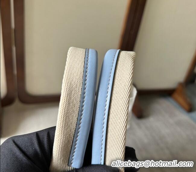 Top Grade Chloe Woody Canvas Large Tote Bag 6064 Pale Blue 2024