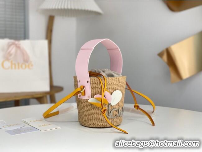 Inexpensive Chloe Small Woody Basket in Natural Fibers C0501 Beige 2024