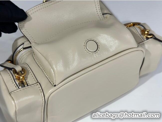 Promotional Chloe Small Camera Bag in Shiny Leather W0653 Beige 2024