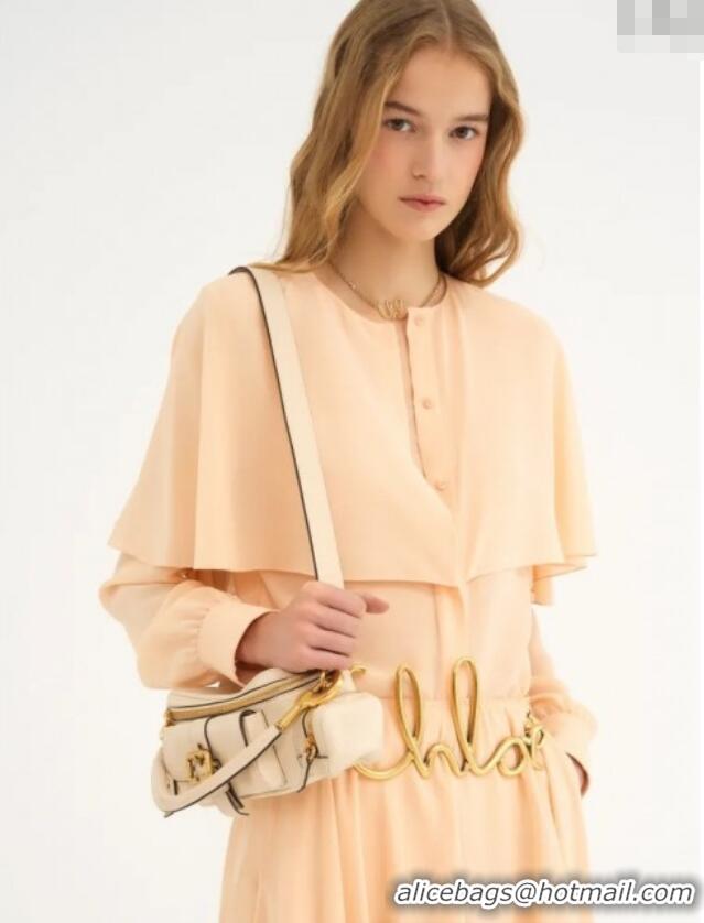 Promotional Chloe Small Camera Bag in Shiny Leather W0653 Beige 2024