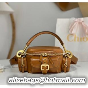 Buy Discount Chloe Small Camera Bag in Shiny Leather W0653 Brown 2024