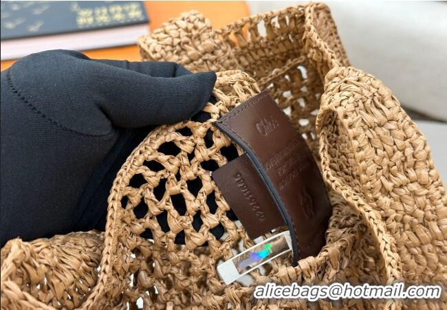 Top Grade Chloe Summer Banana tote bag in raffia straw 1665 Beige 2025
