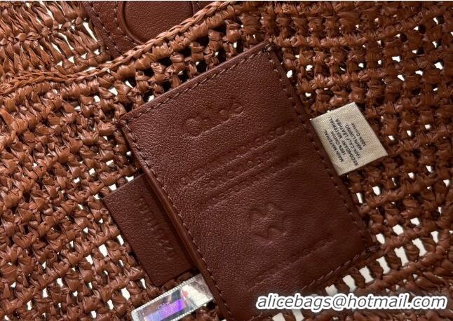 Grade Design Chloe Summer Banana hobo bag in raffia straw 1668 Brown 2025