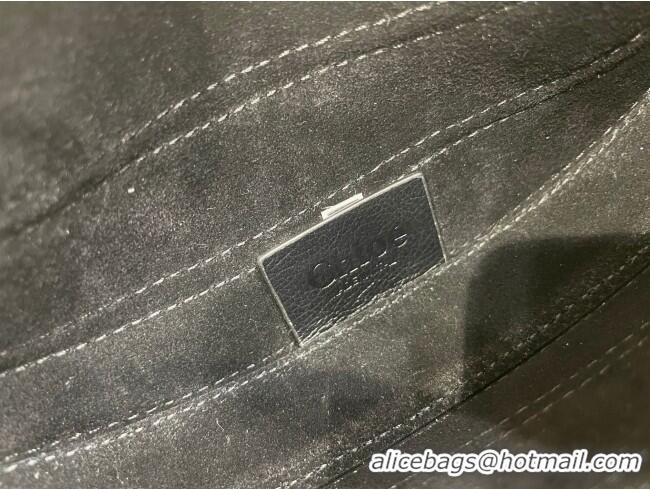 Grade Design Chloe Banana Cross-body Bag in Grained Leather W865 Black 2025