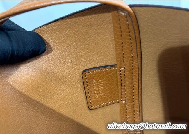 Inexpensive Chloe Large Spin Tote Bag in Grained Leather 1120 Brown 2025