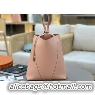 Top Quality Chloe Large Spin Tote Bag in Grained Leather 1120 Light Pink 2025