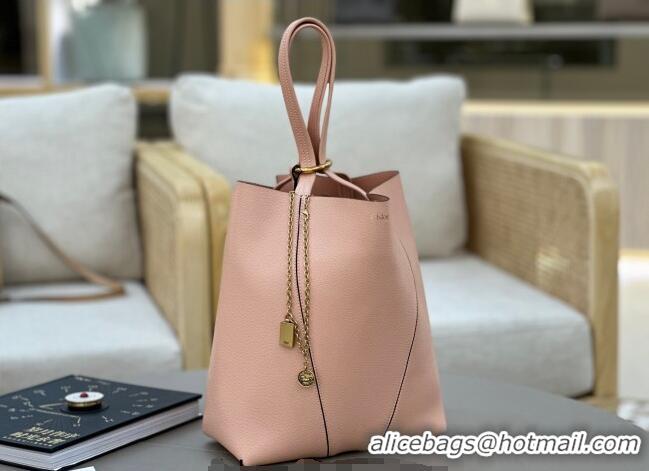 Good Product Chloe Medium Spin Tote Bag in Grained Leather 1120 Light Pink 2025