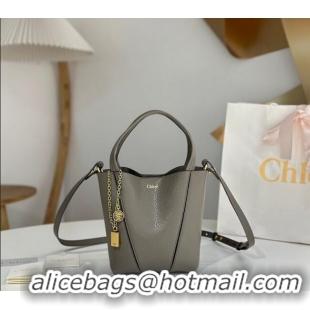 Promotional Grade Chloe Small Spin Tote Bag in Grained Leather 1120 Grey 2025