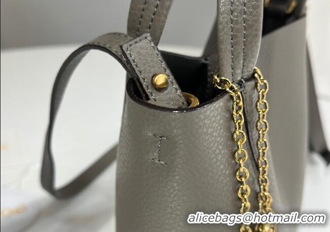 Promotional Grade Chloe Small Spin Tote Bag in Grained Leather 1120 Grey 2025