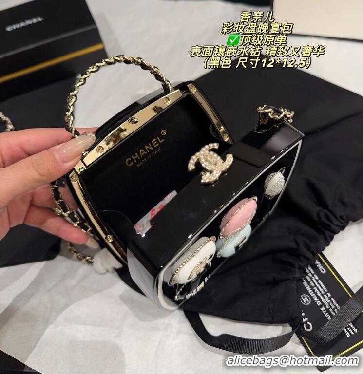 Top Quality Chanel Makeup Palette Minaudiere Bag AS5652 Black/Multicolor 2026