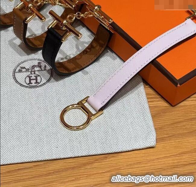 Discount Design Hermes Croisiere Simple Tour bracelet in Chaine d'Ancre and Leather HS010401 2025