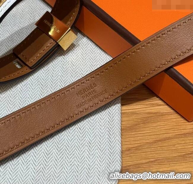 Good Taste Hermes Collier de Chien bracelet in Four Medor Studs and Leather HS26010404 2026