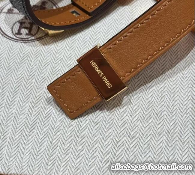 Good Taste Hermes Collier de Chien bracelet in Four Medor Studs and Leather HS26010404 2026