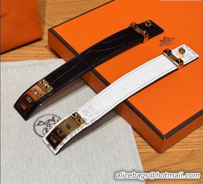 Best Product Hermes Collier de Chien bracelet in Four Medor Studs and Embossed Leather HS26010405 2026