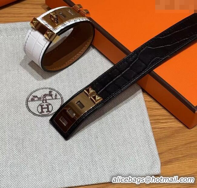 Best Product Hermes Collier de Chien bracelet in Four Medor Studs and Embossed Leather HS26010405 2026