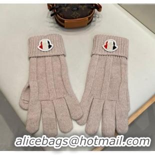 Top Grade Moncler Knit Gloves Powder ML010501 Pink 2026