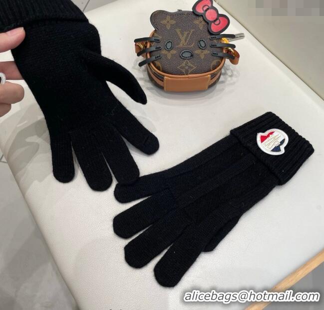 Top Grade Moncler Knit Gloves ML010501 Black 2026
