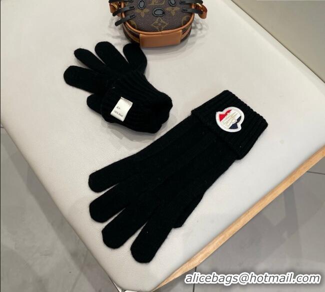 Top Grade Moncler Knit Gloves ML010501 Black 2026