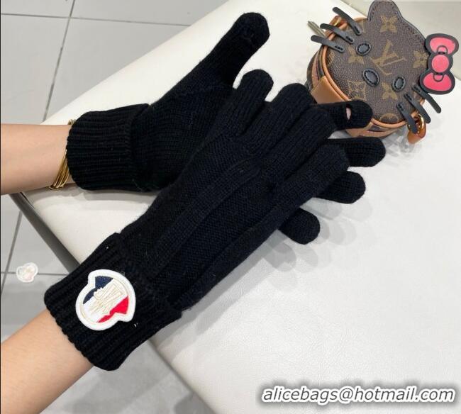 Top Grade Moncler Knit Gloves ML010501 Black 2026