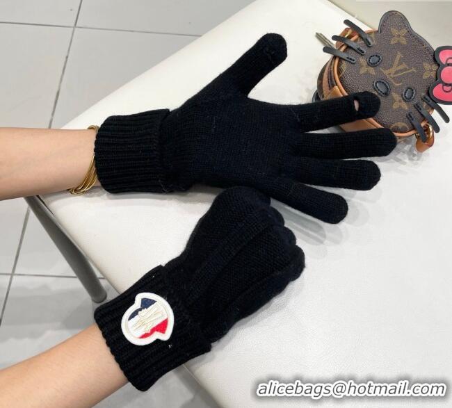Top Grade Moncler Knit Gloves ML010501 Black 2026