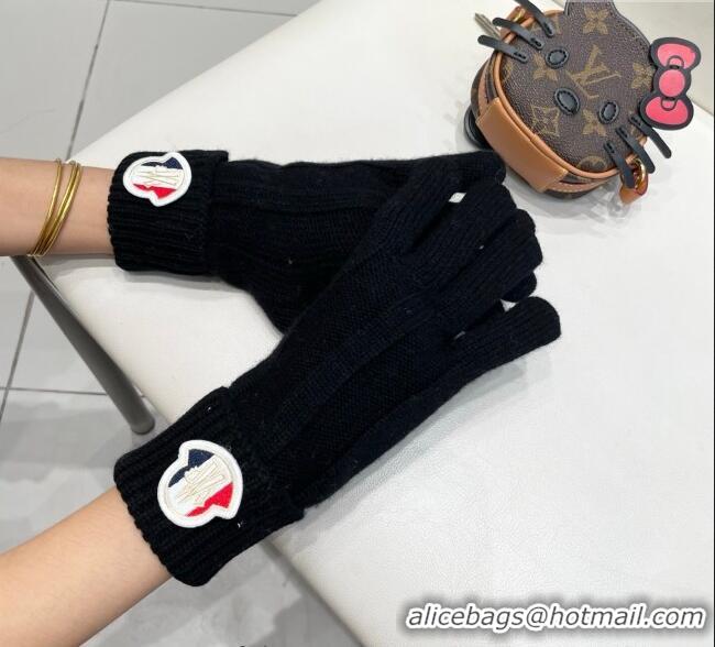 Top Grade Moncler Knit Gloves ML010501 Black 2026