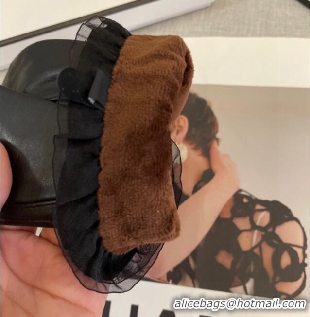 Low Cost Chanel Lambskin Gloves with CC Bow 0105 Black 2026